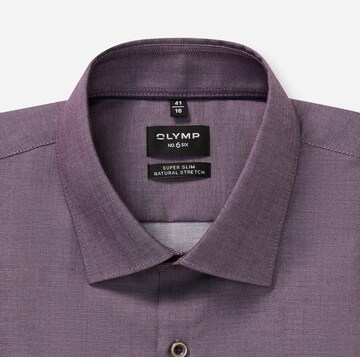 OLYMP Super Slim Fit Business Shirt in Purple