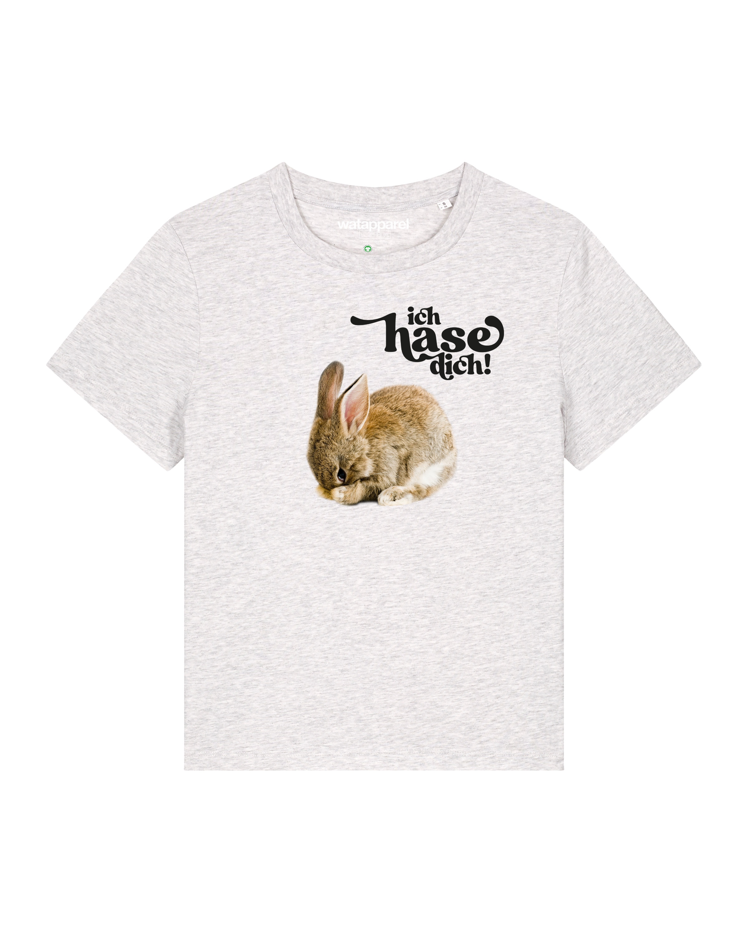 Watapparel Shirt 'Ich hase dich!' in White: front