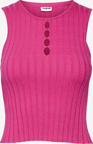 Noisy may Knitted Top 'Frey' in Pink: front