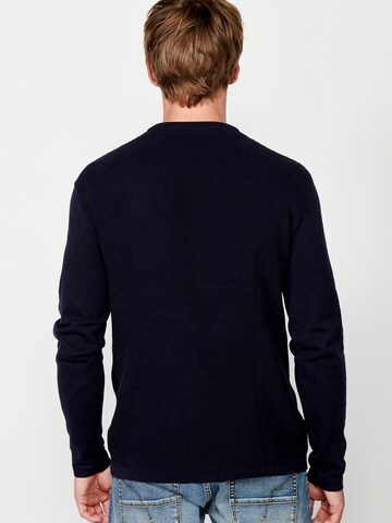Pull-over 'Punto' KOROSHI en bleu