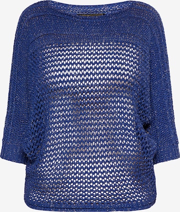 Pull-over faina en bleu : devant