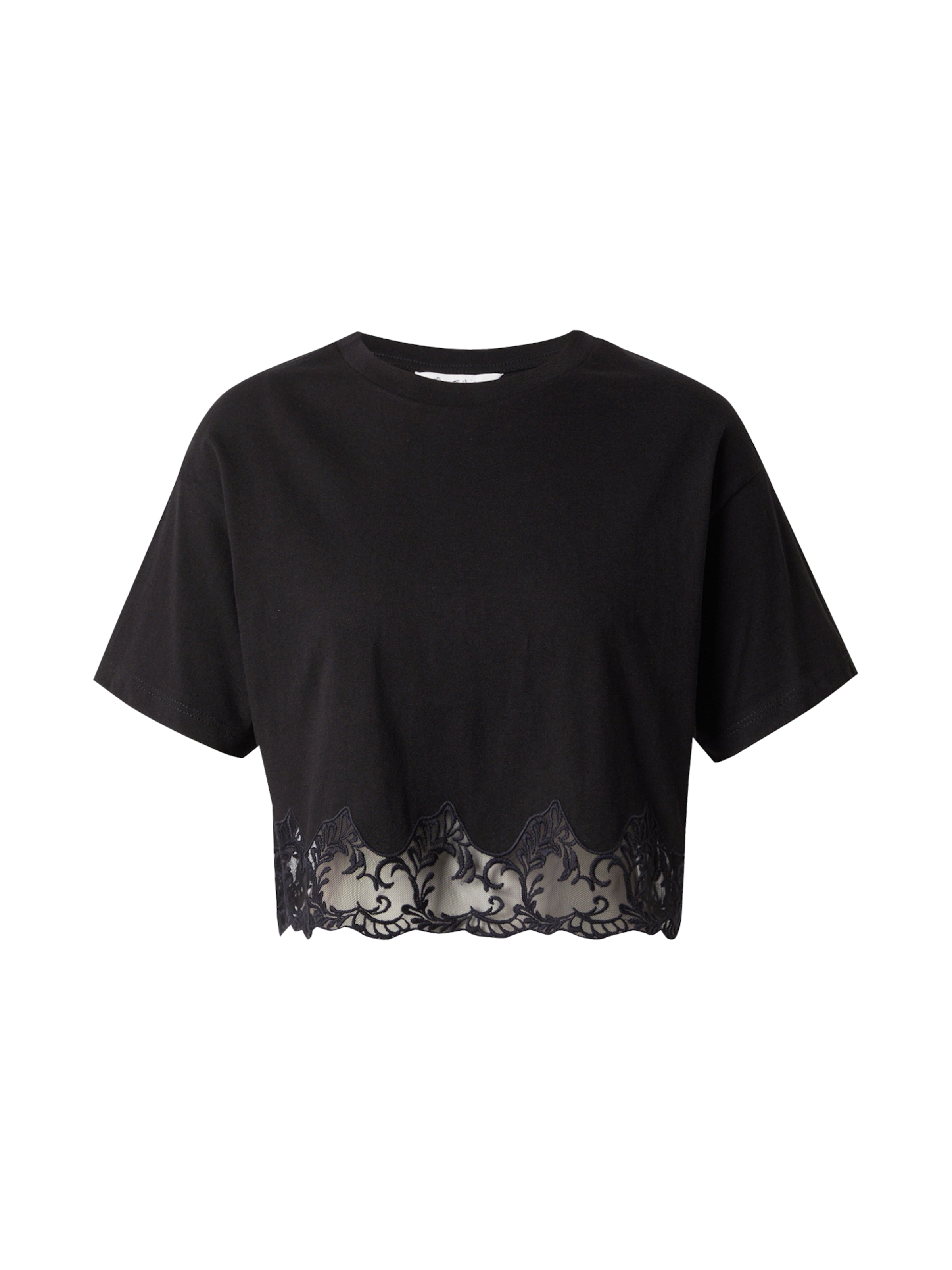 Miss Selfridge Тениска в черно: отпред