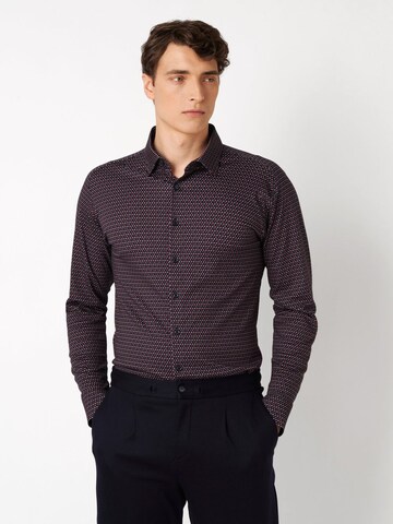 DESOTO Slim fit Overhemd in Rood: voorkant