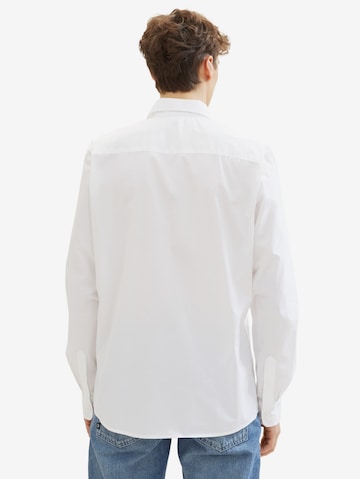 TOM TAILOR DENIM Klasický střih Společenská košile – bílá