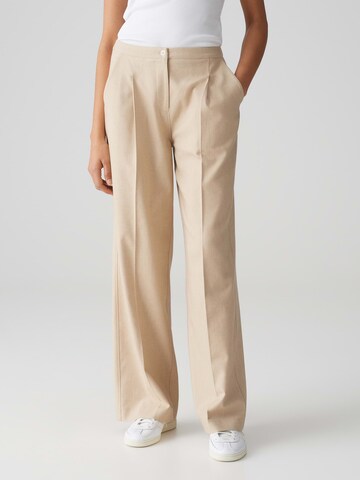 Wide leg Pantaloni con pieghe 'Maiga' di OPUS in beige: frontale