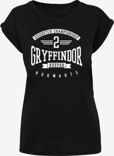 Maglietta 'Harry Potter Gryffindor Keeper' F4NT4STIC di colore nero / bianco, Visualizzazione prodotti
