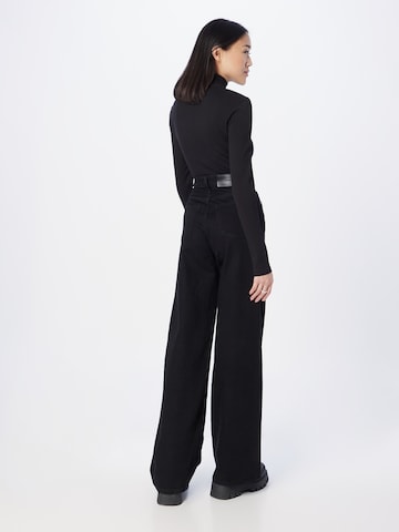 Calvin Klein - Perna larga Calças de ganga em preto