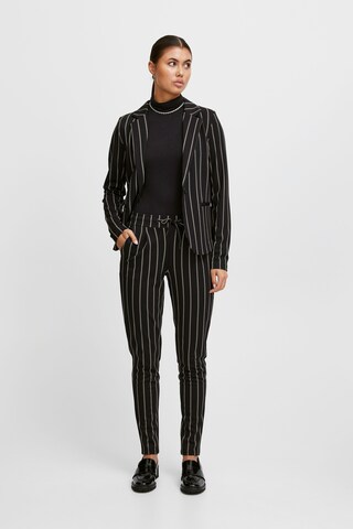ICHI - Skinny Calças 'RUTI' em preto