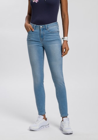 KangaROOS Skinny Jeans in Blue: front