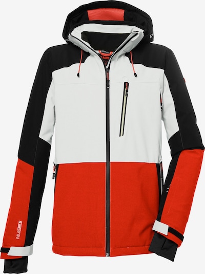 KILLTEC Športna jakna | rdeča / črna / bela barva, Prikaz izdelka