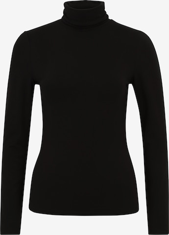 Les Lunes Langarmhemd 'Yunaa' in Schwarz: Vorderseite