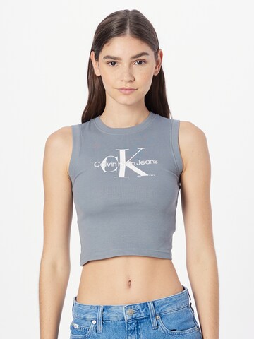 Calvin Klein Jeans Top - Sivá: predná strana