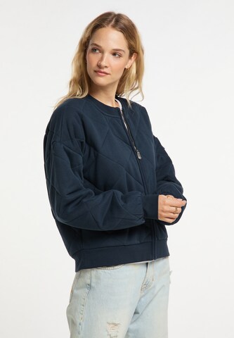 DreiMaster Vintage Sweat jacket in Blue: front