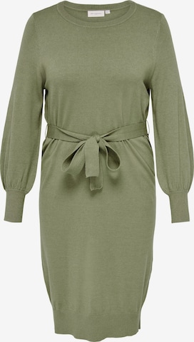 ONLY Carmakoma Knitted dress 'Lella' in Green: front