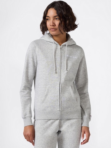 Champion Authentic Athletic Apparel Кофта на молнии в Серый: спереди