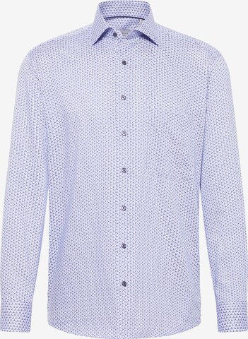 ETERNA Comfort fit Button Up Shirt in Blue: front