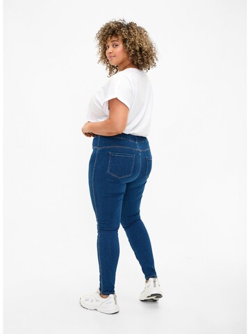 Zizzi - Skinny Jeggings em azul