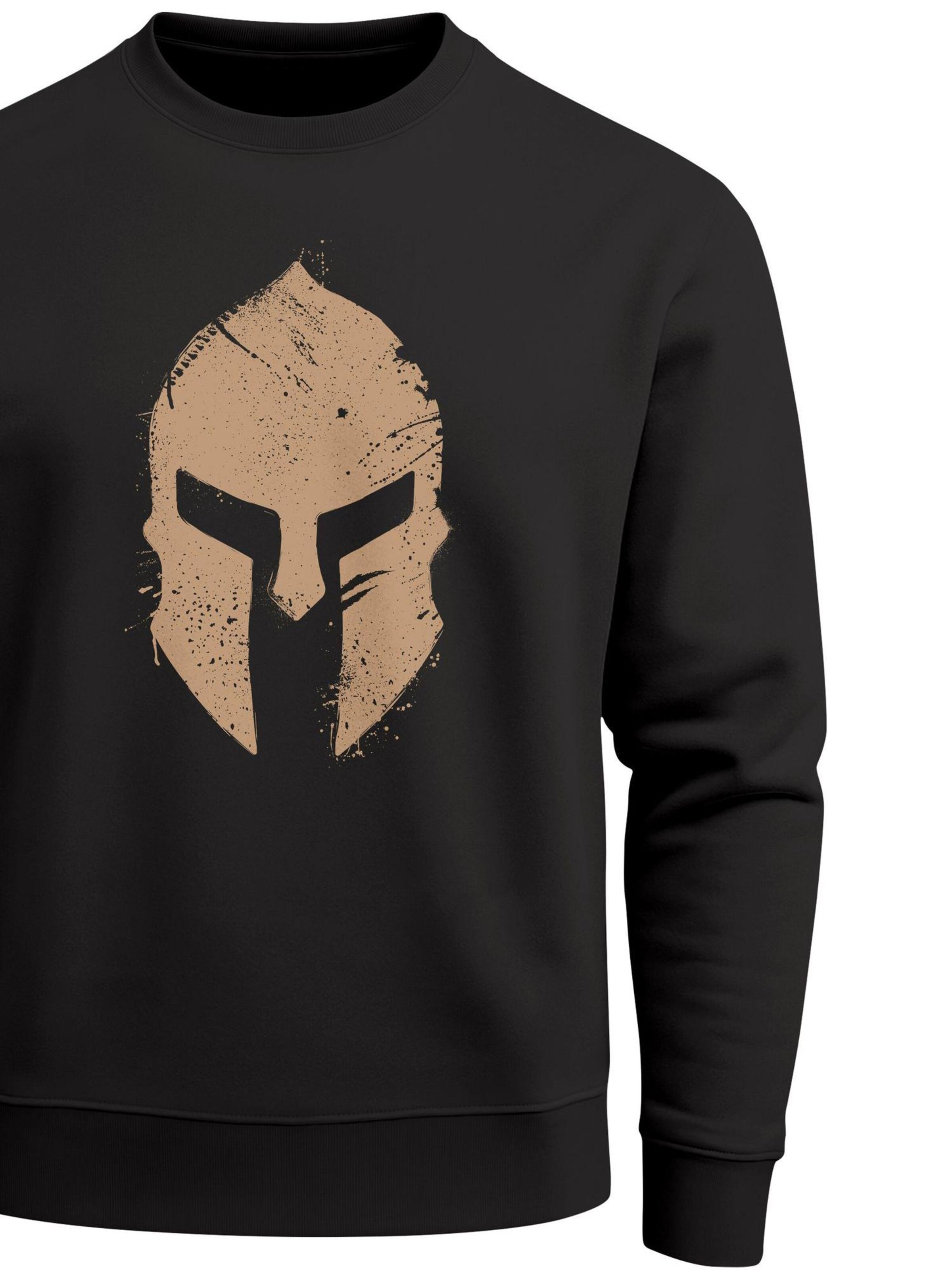 Neverless Sweatshirt 'Sparta 2'‌‌‌‌ in Schwarz