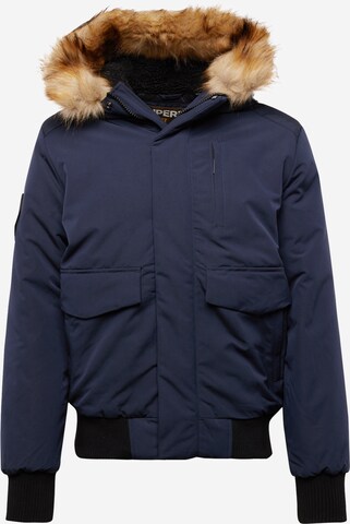 Veste d’hiver 'Everest' Superdry en bleu : devant