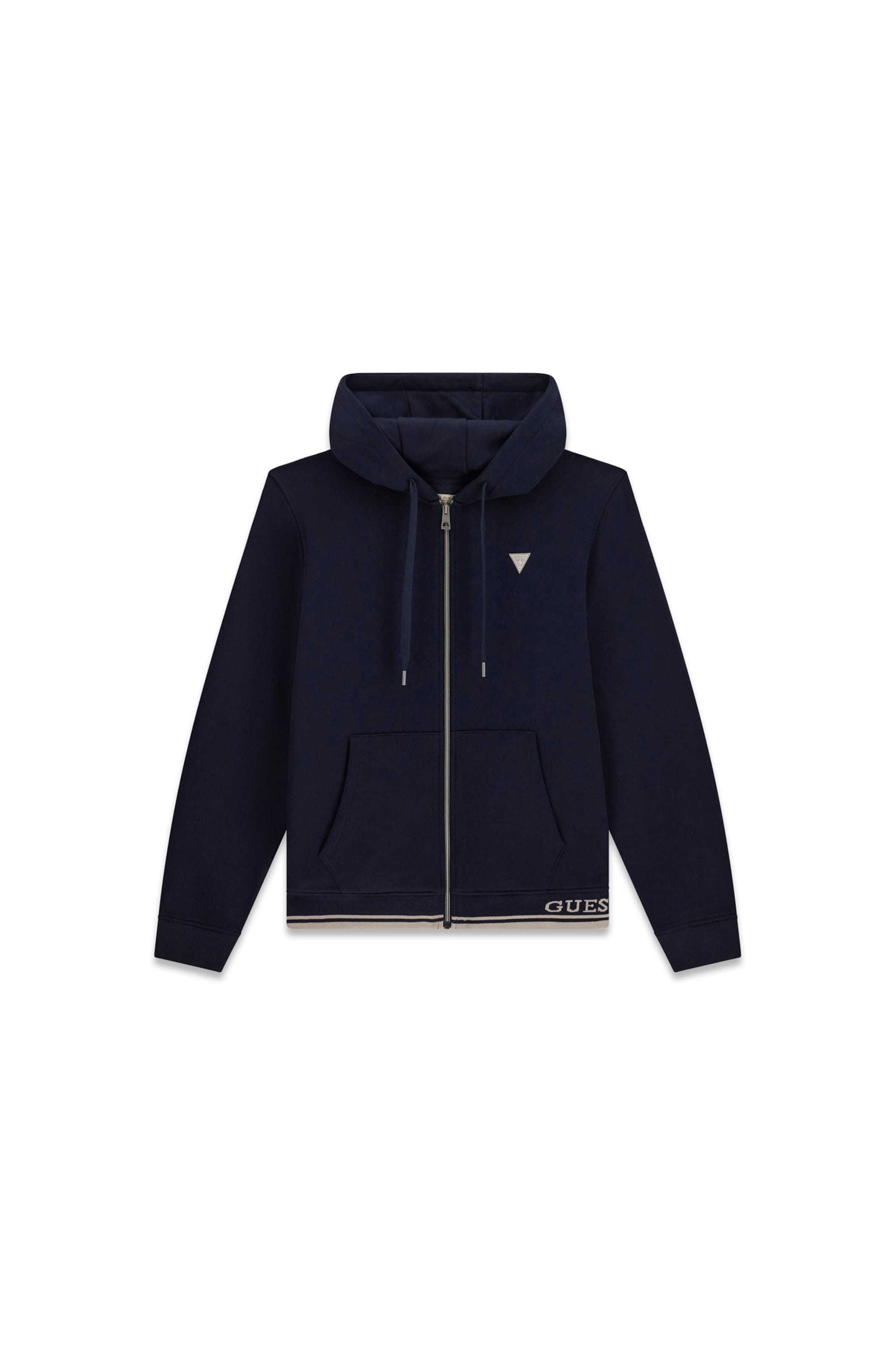 GUESS Sweatjacke in Blau: Vorderseite