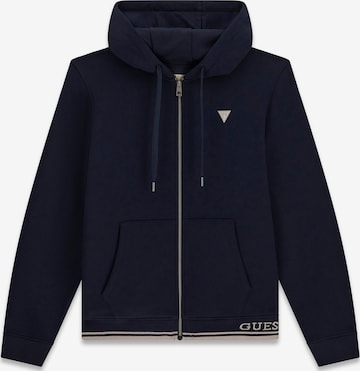 GUESS Sweatjacke in Blau: Vorderseite