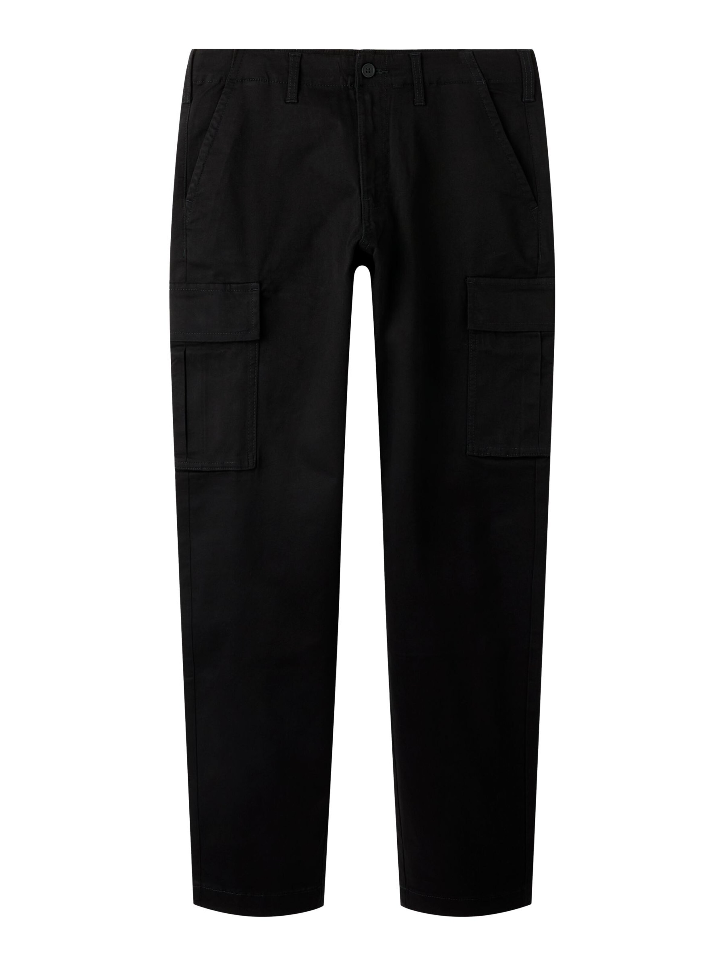 TWO SOON Trousers in Black: front