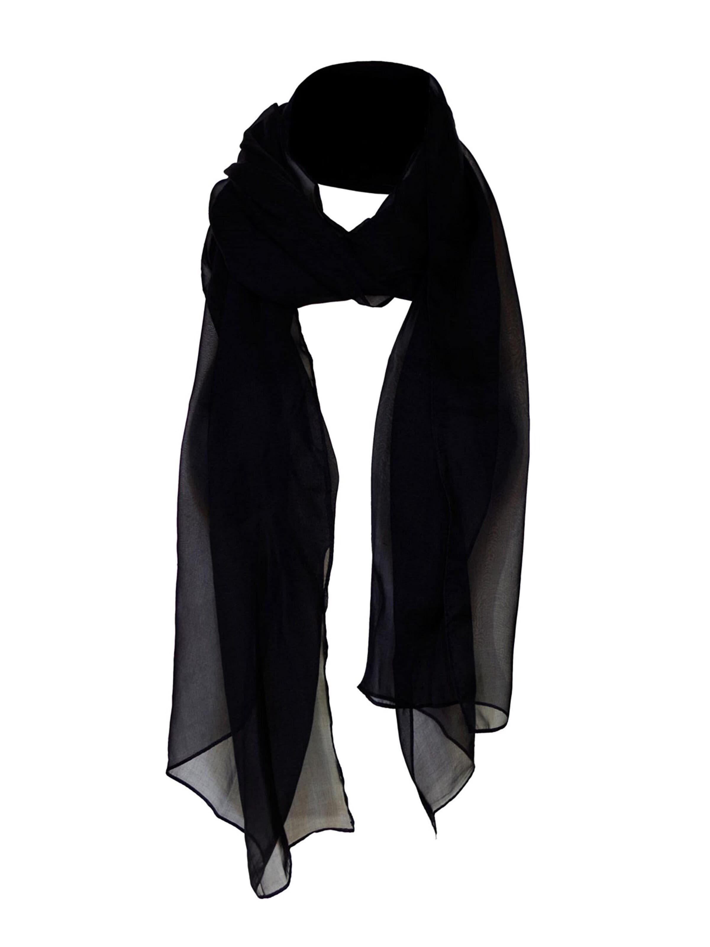 Posh Gear Schal 'Chiffon Scialle'‌ in Schwarz: Vorderseite