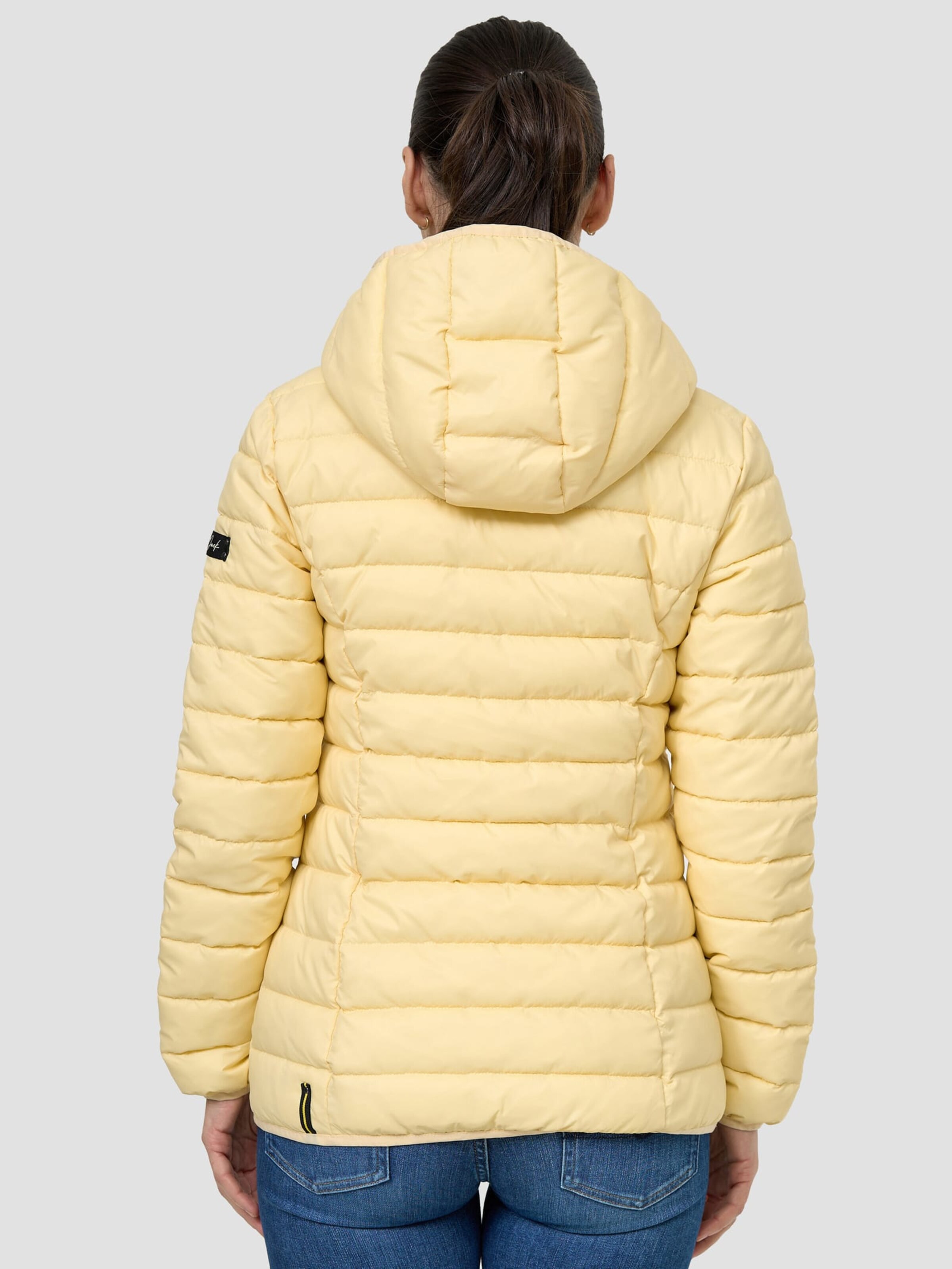 Frauen Jacken Happy Duck Übergangsjacke 'CUDDLY' in Pastellgelb, Hellgelb - GL31682 Frauen Jacken Happy Duck Übergangsjacke 'CUDDLY' in Pastellgelb, Hellgelb - GL31682