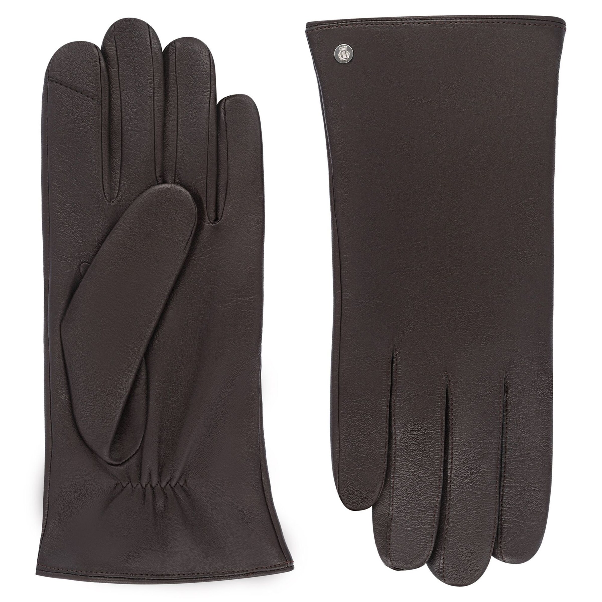Gants 'BOSTON TOUCH' Roeckl en marron : devant