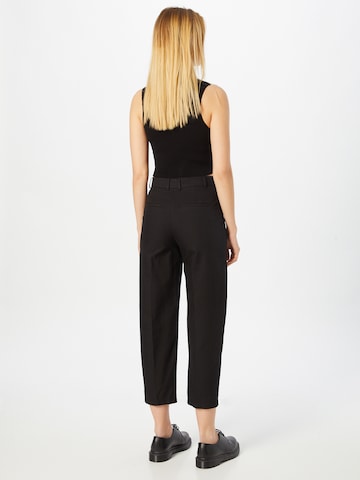 DRYKORN Regular Trousers with creases 'SERIOUS' in Black