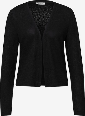 STREET ONE Strickjacke 'Nette' in Schwarz: Vorderseite