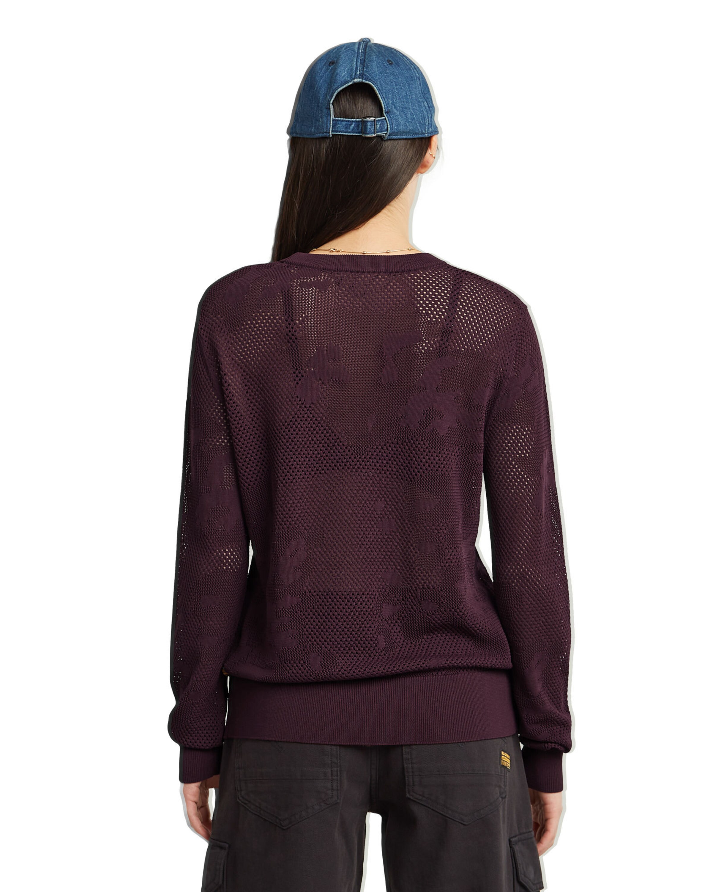 G-STAR Sweater 'Pointelle' in Red