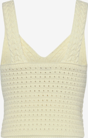 LASCANA Knitted Top in Beige