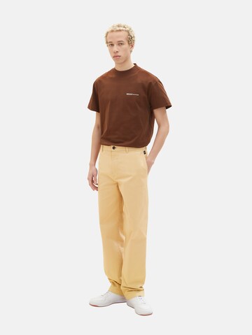 TOM TAILOR DENIM Loose fit Chino trousers in Beige