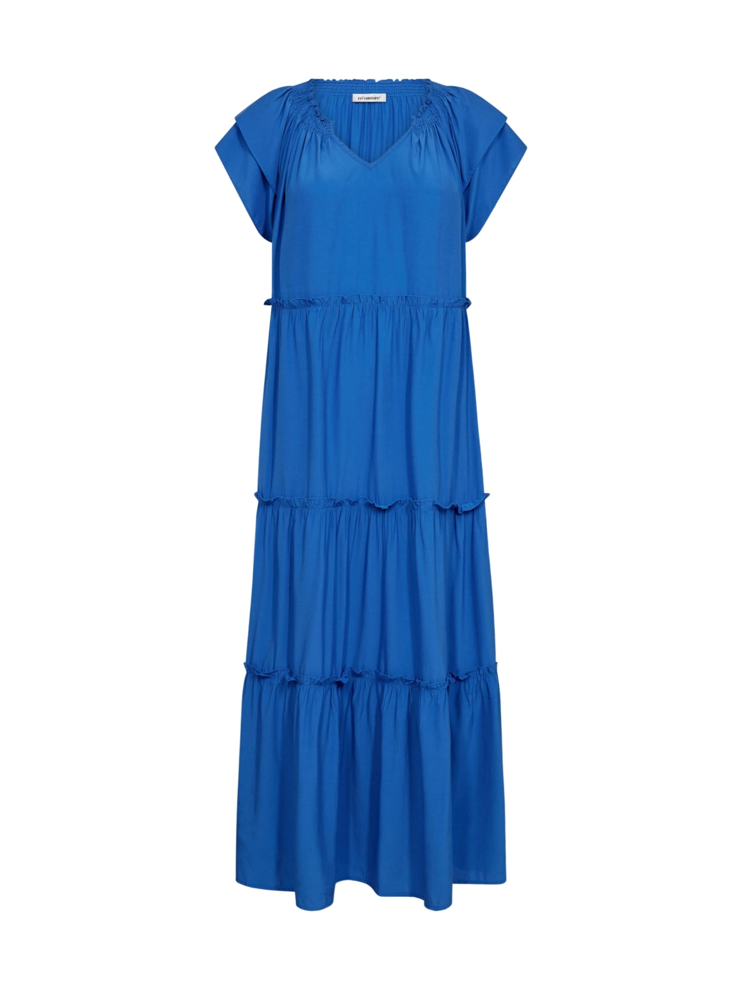 Robe d’été ' New Sunrise' co'couture en bleu : devant