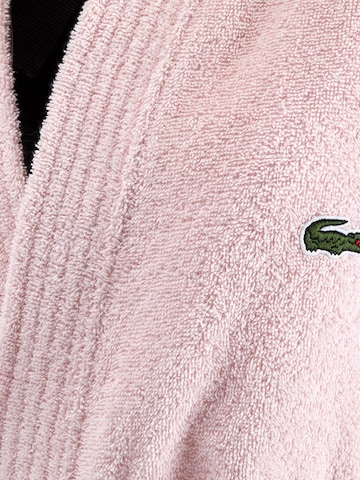 LACOSTE Bademantel lang 'LLECROCO'‌‌‌‌ in Pink
