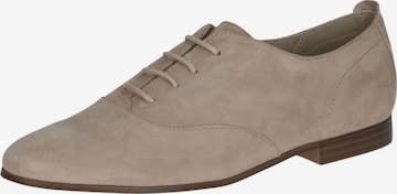 CAPRICE Schnürschuh in Beige: Vorderseite