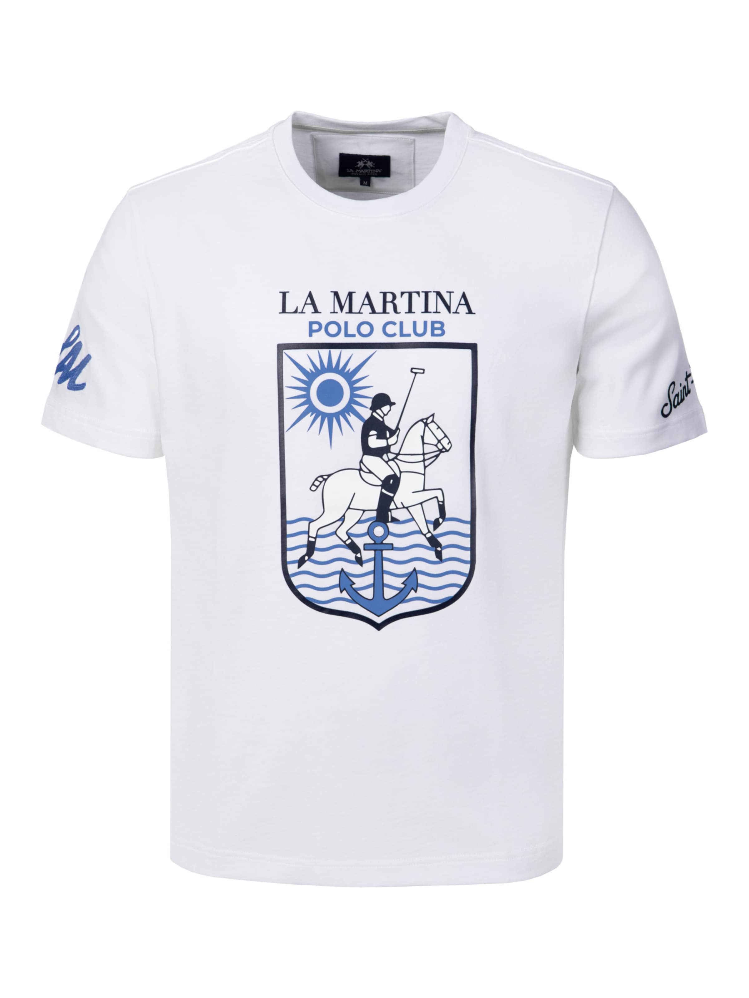 La Martina Shirt 'MCR309' in White: front