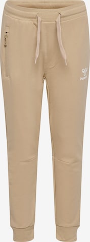 Regular Pantalon de sport Hummel en beige : devant