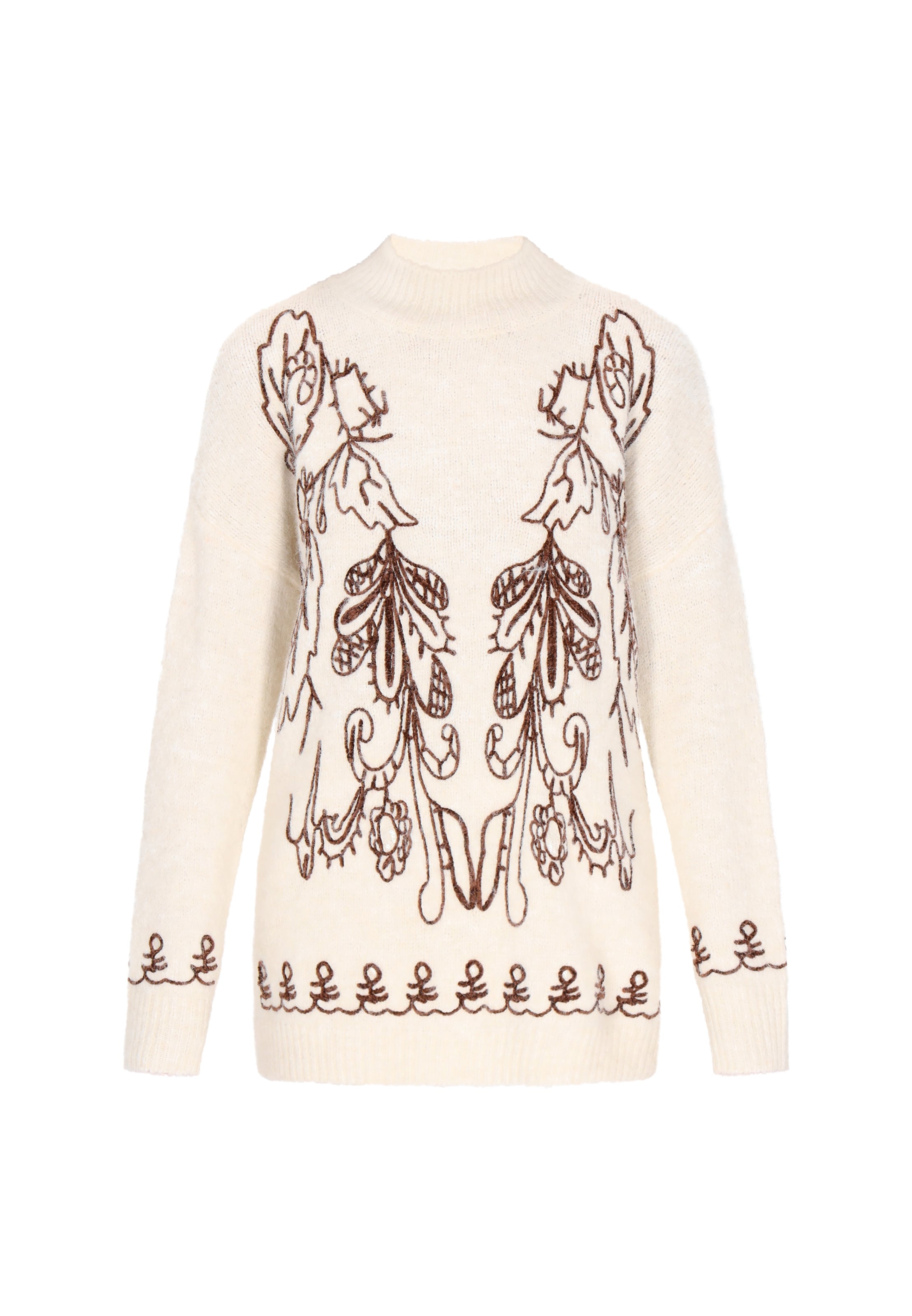 usha FESTIVAL - Pullover oversized em branco: frente