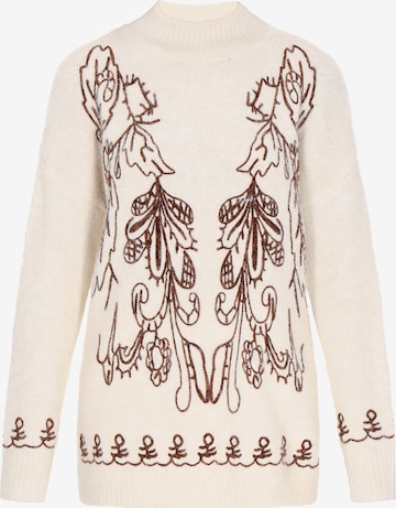 usha FESTIVALŠiroki pulover - bijela boja: prednji dio