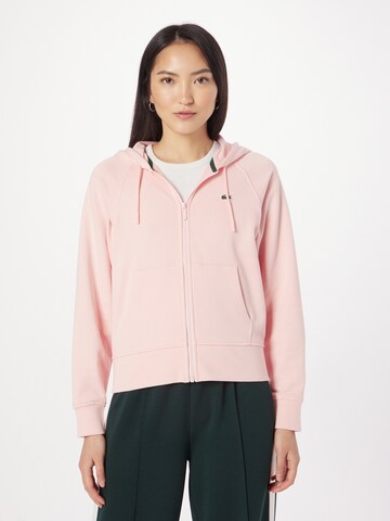 Veste de survêtement LACOSTE en rose : devant