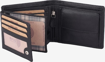 Benthill Wallet in Black: front