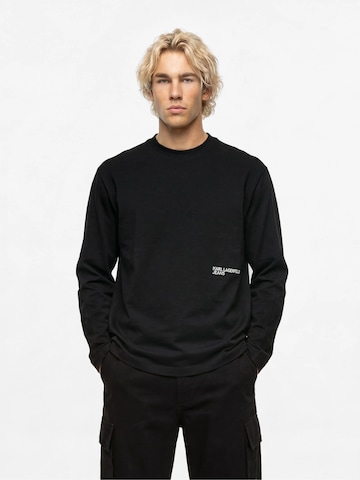KARL LAGERFELD JEANS - Camiseta en negro: frente