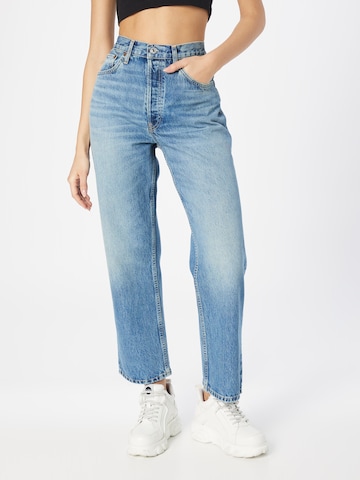 RE/DONE Regular Jeans in Blauw: voorkant