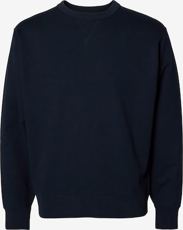 SELECTED Sweatshirt 'SLHLUKE' in Blauw: voorkant
