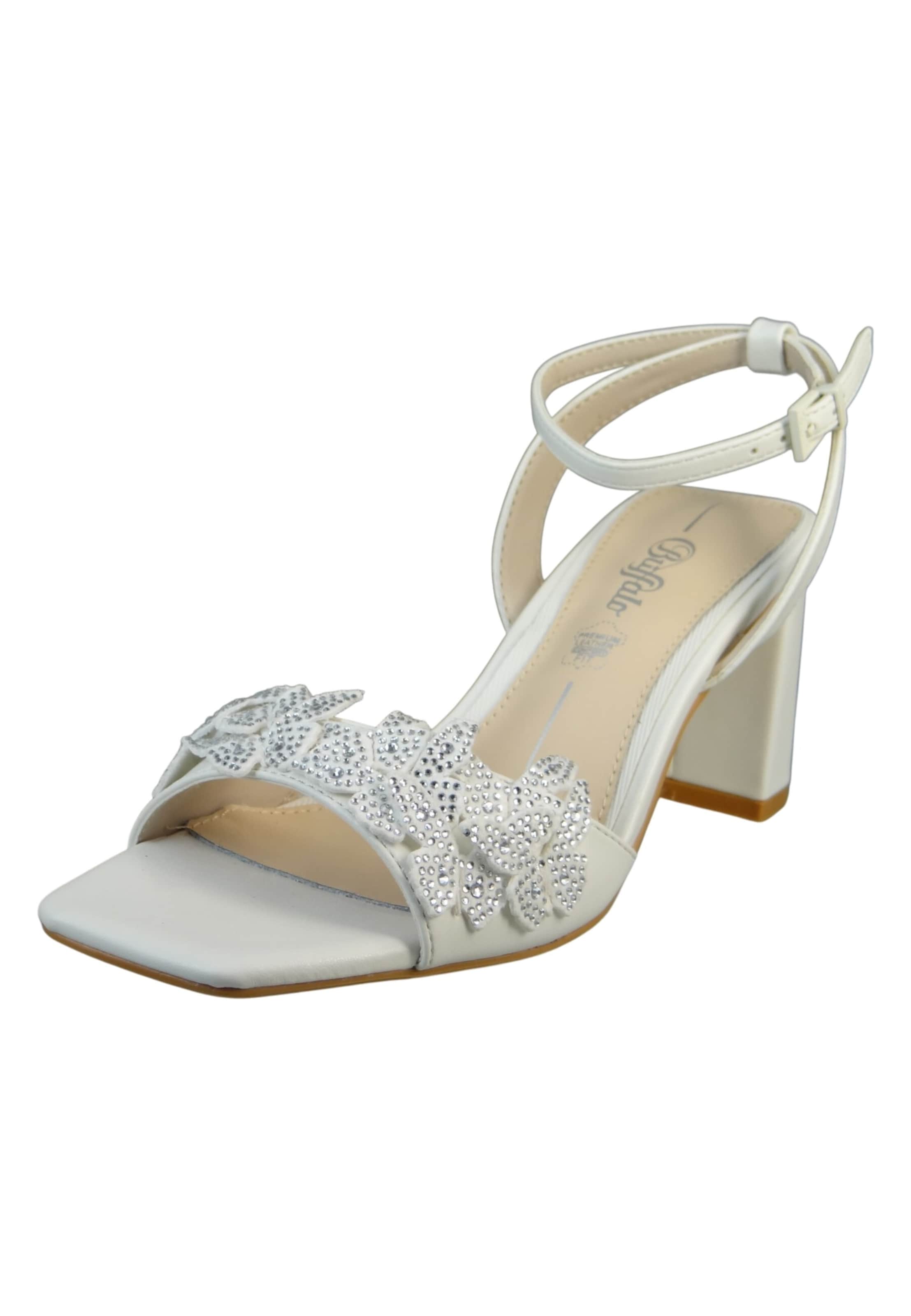 BUFFALO - Sandália em branco: frente