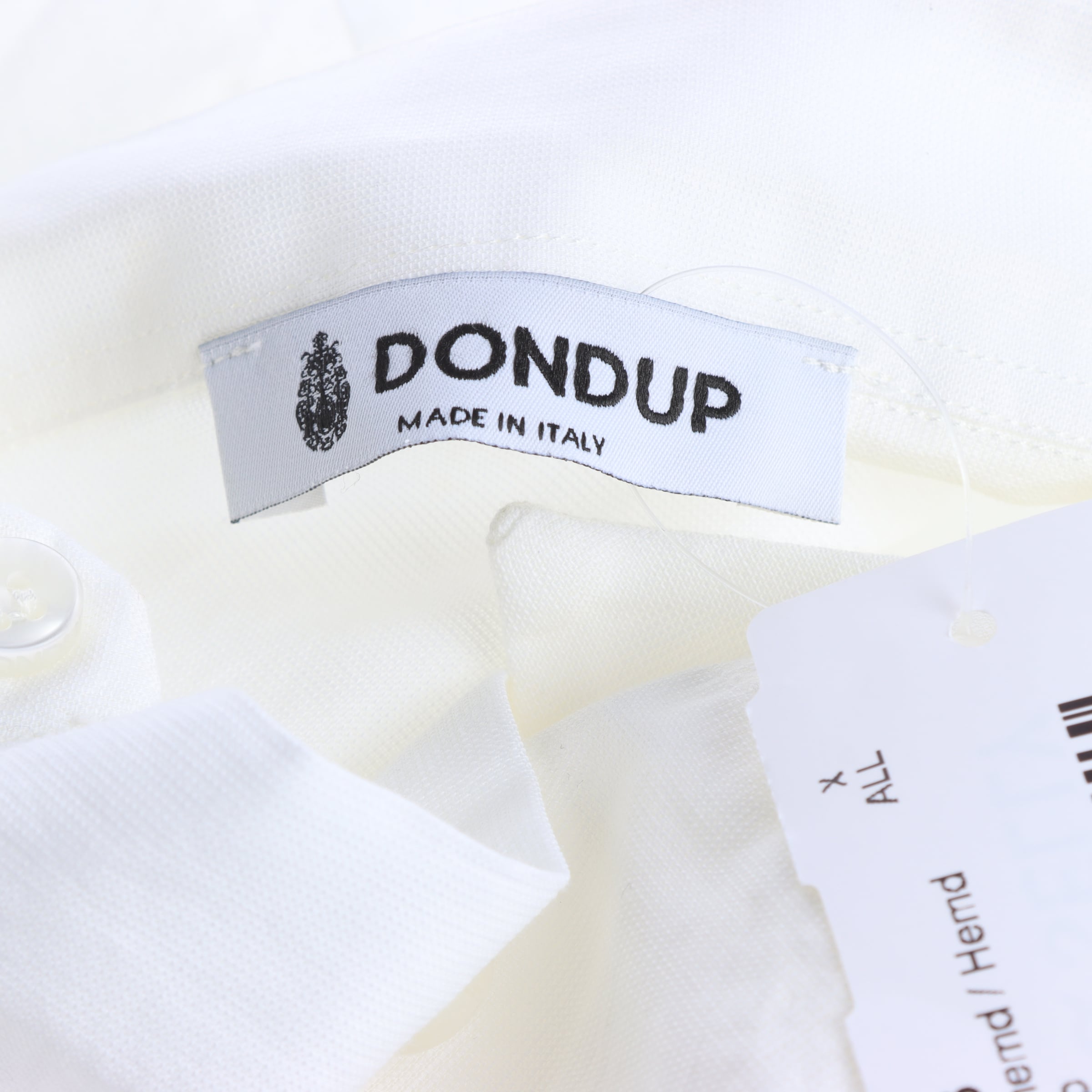 Dondup Button Up Shirt in XL in White
