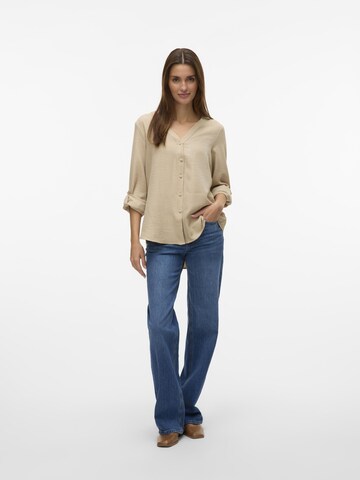 VERO MODA Bluse 'VMMelaney' i beige