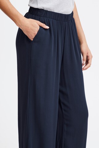 ICHI - Perna larga Calças 'IHMarrakech' em azul